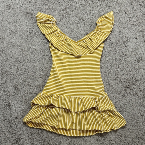 Saylor Stripe Knit Ruffle Dress - Picture 6 of 8